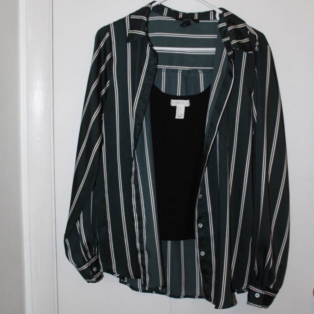 Long sleeve dress shirt and tank!
